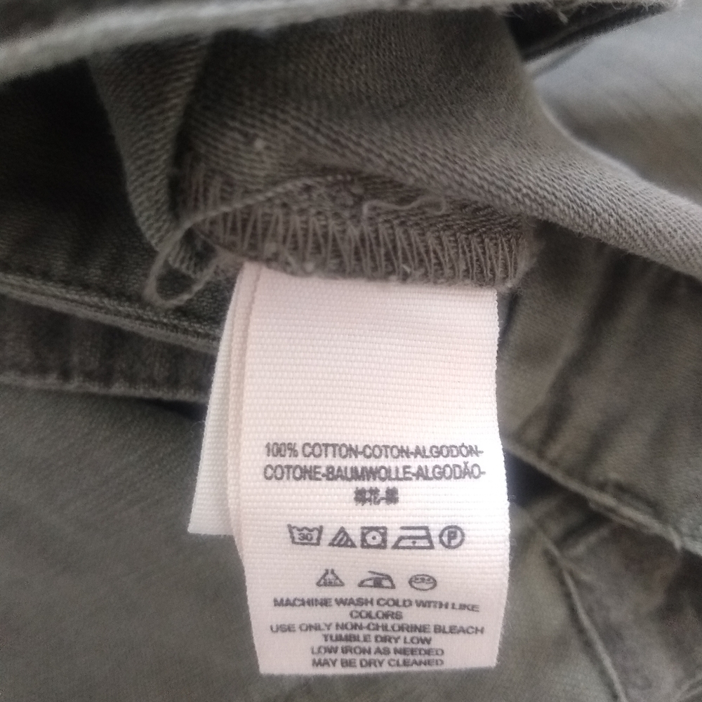 Free People bomber utility field army green moto Jacket - Picture 6 of 8